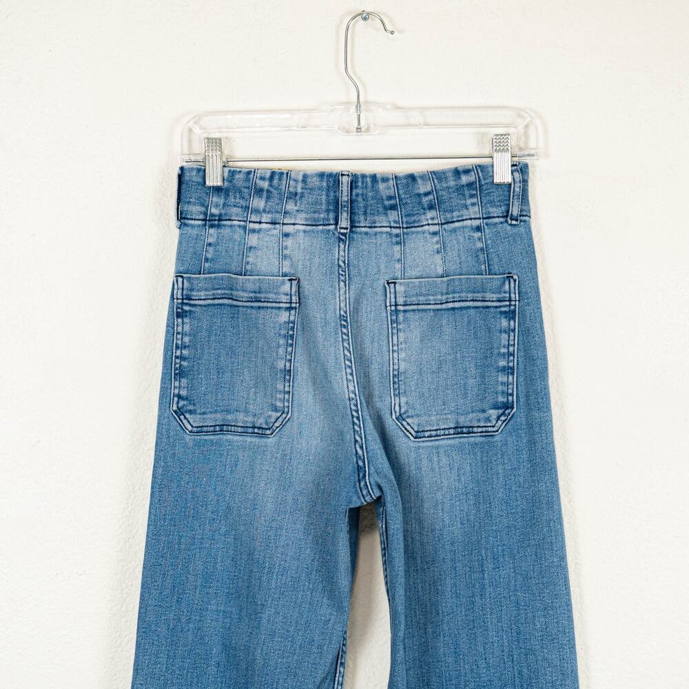 Maeve for Anthropologie The Colette High-Rise Wide Leg Cropped Jeans 27 - Picture 7 of 10